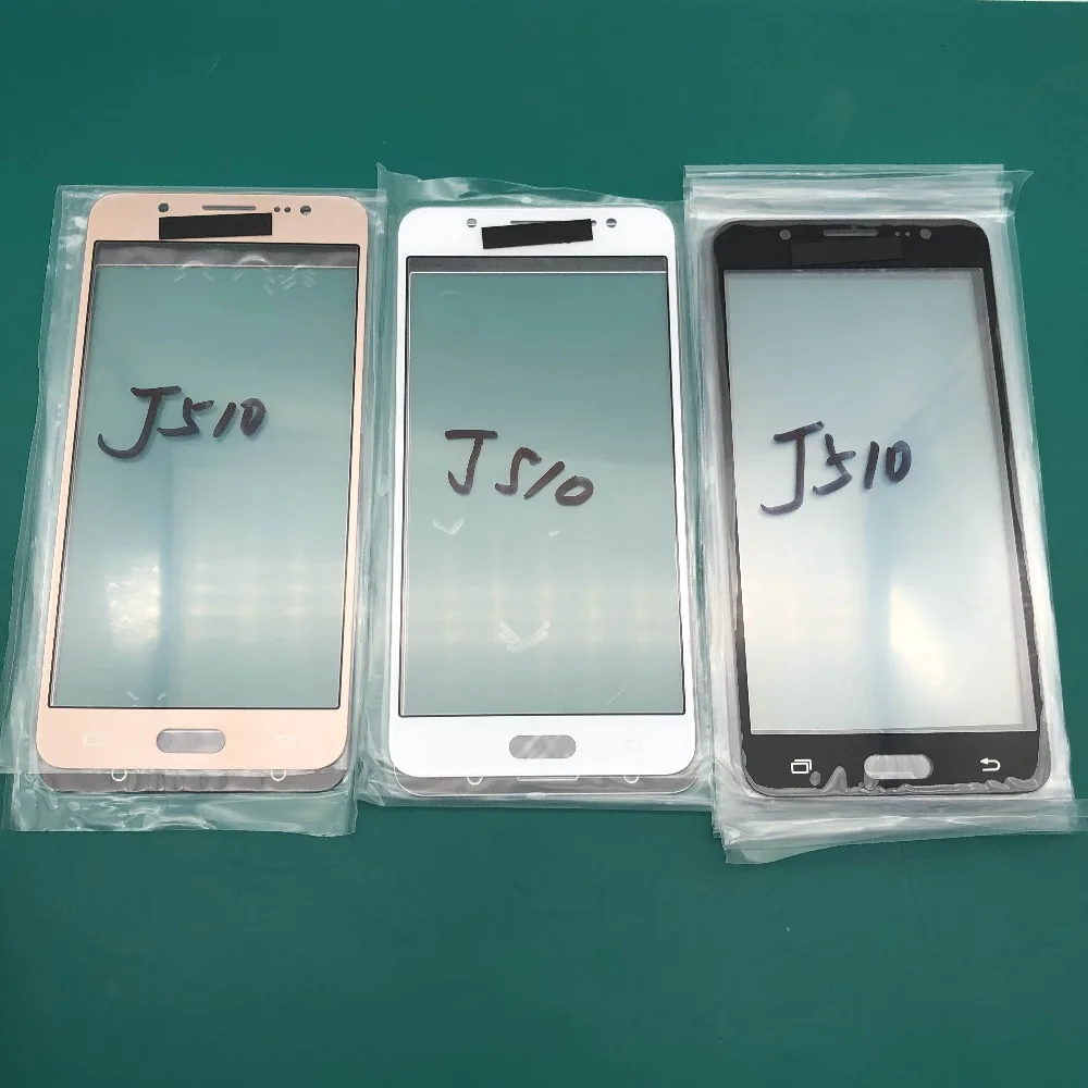 2 шт Для Samsung j5 2016 передняя внешняя стеклянная линза для Galaxy j510 j510F j510M Сенсорная