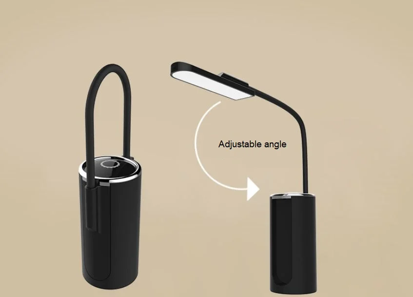USB светодиодный Настольный светильник с сенсорным переключателем включения/выключения, компактный складной перезаряжаемый Настольный светильник для защиты глаз, настольная лампа для чтения книг
