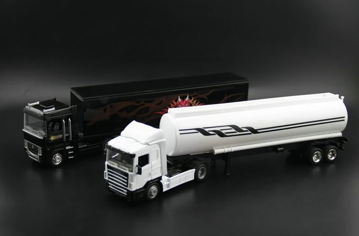

Bulk cargo 1:43 cattle devil king container container truck model toy Alloy head