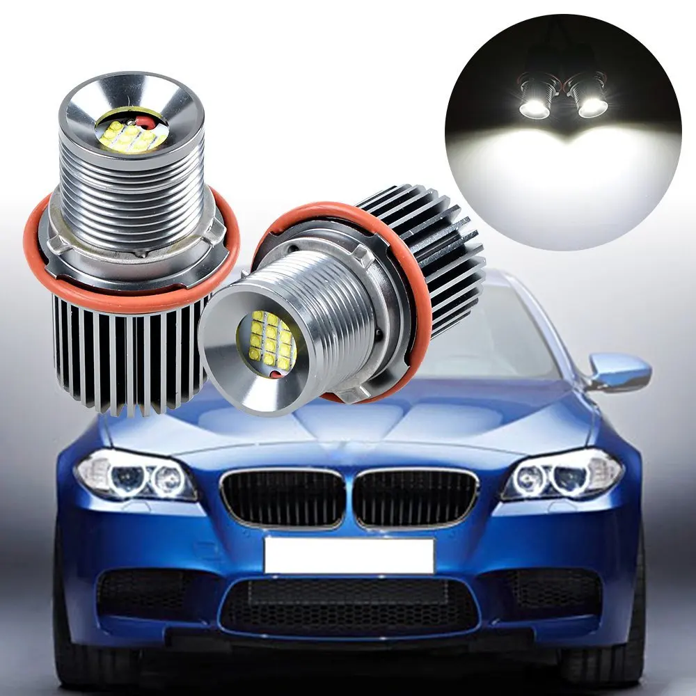 Светодиодный Маркер Angel Eyes Halo без ошибок белый 80 Вт с чипом Cree для BMW E39 E60 E61 E63 E64 E65
