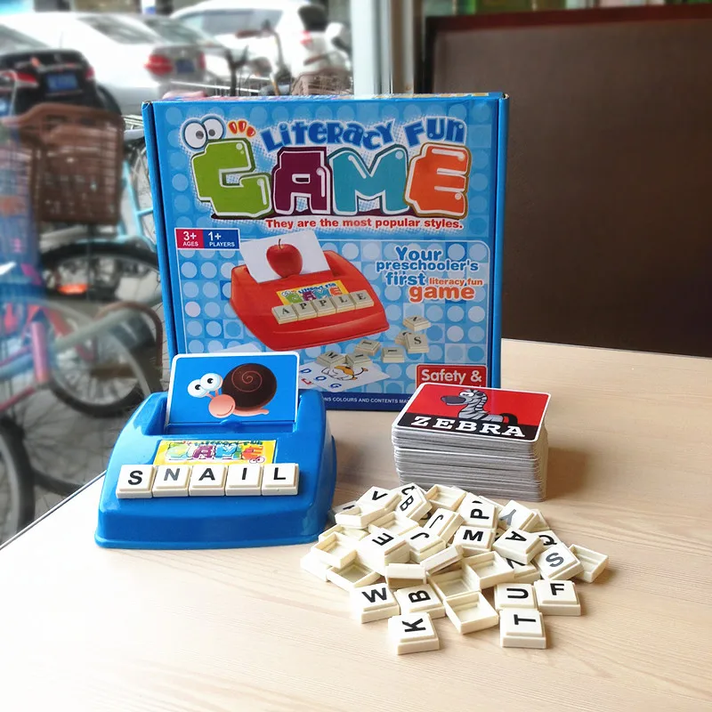 Children Baby English Learning Word Card Free Game Desk Toy