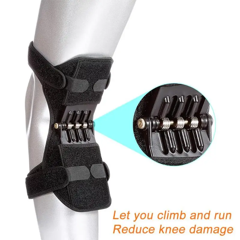 

Powerful Knee Booster Relieving Knee Cushioning Force Lightweight Pad Joint Support Rebound Spring Force Kneepad Protector