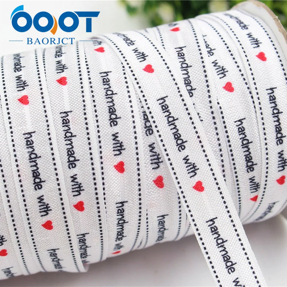 OOOT BAORJCT, 1752616,5/8 '', 16 мм мультфильм сложить над эластичной лентой, 10 ярдов волос кольцо DIY ручной работы аксессуары для одежды