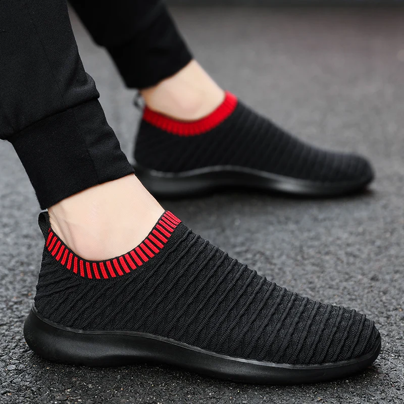 

Men Women Climawarm Flying Weave Soft Shoes Lazy Running Shoes Easy Wear Couples Shoes Gym Sport Autumn Slip On Walking Shoes
