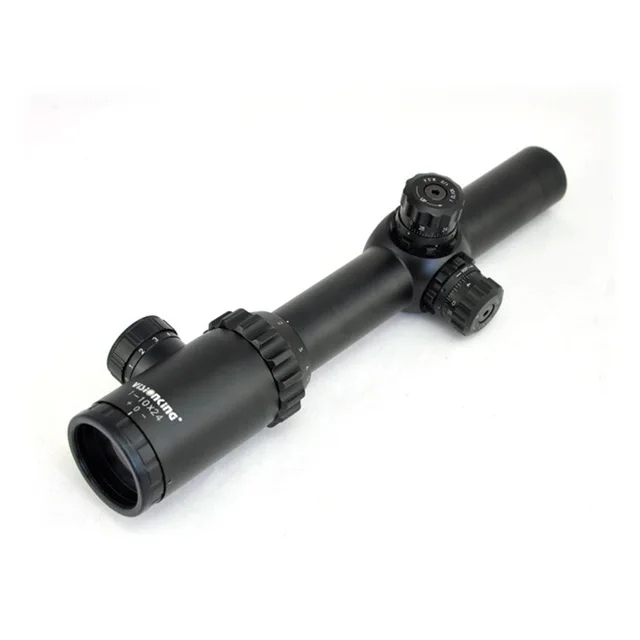 Cheap Visionking 1-10x24 FFP Riflescope High Power Ratio Tactical Hunting Rifle Scopes Mil-Dot Precise Riflescopes W/21mm Mount Rings