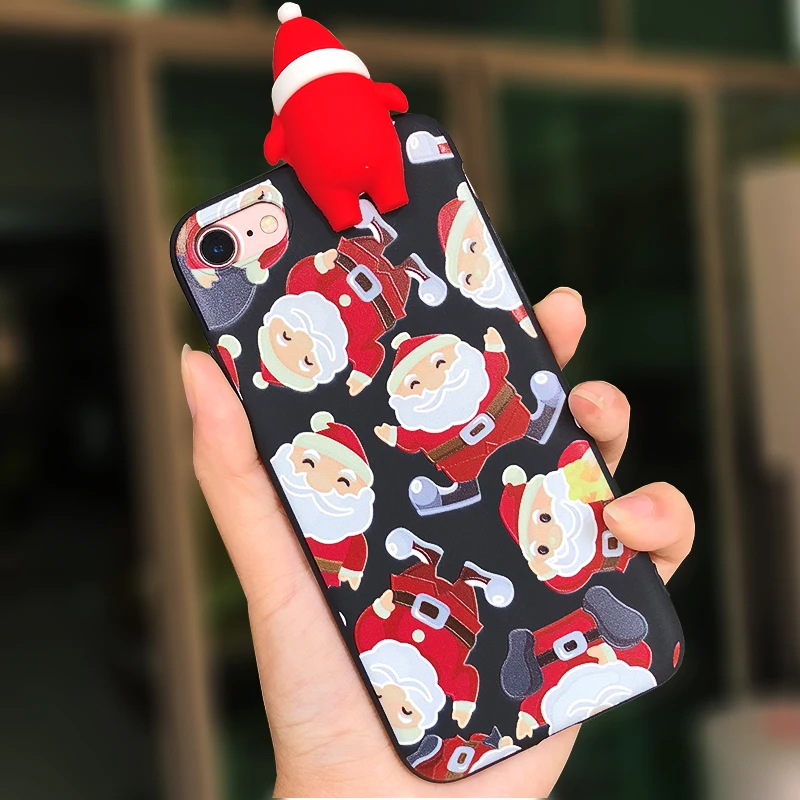 Подарок на Новый год чехол для телефона Xiaomi Mi A1 A2 6X 5X Redmi Note 5 pro силиконовый милый