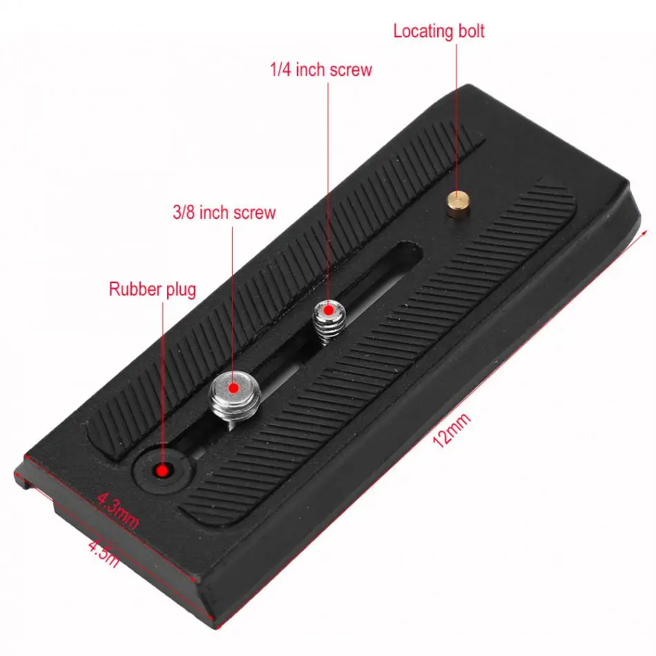 Quick Release Plate крепление штатива направляющей с 1/4 и 3/8 винт аксессуар для квадрокоптера Manfrotto