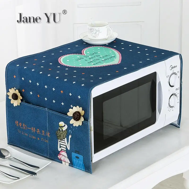 

JaneYU Cotton Mammy Granz Microwave Cover, Pastoral Cover, Oven Cover, Dust Curtain, Kitchen Household Receiving Cover