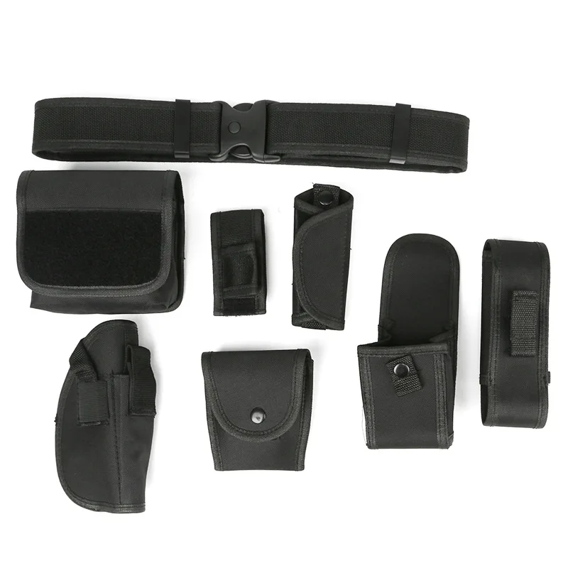 

8Pcs/Lot Multi Function Outdoor Hunting Military Straps Man Durable Buckle Army Belt Armed Tactical Waist Belt Equipment