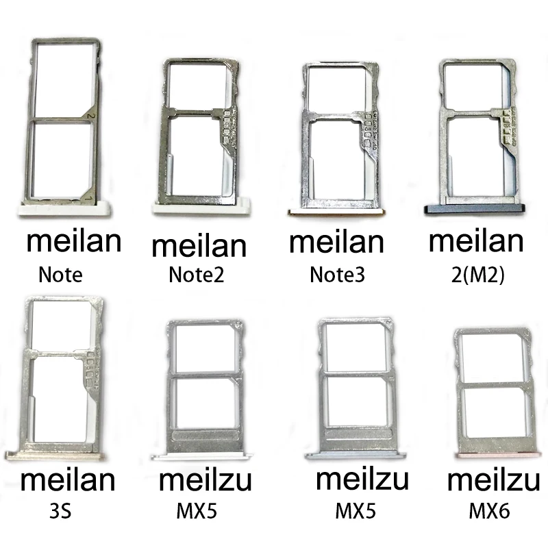 

New SIM Card Tray Slot For Meizu mx5 meizu pro 7 meilan 3S Sim Cards Adapters Replacement Parts