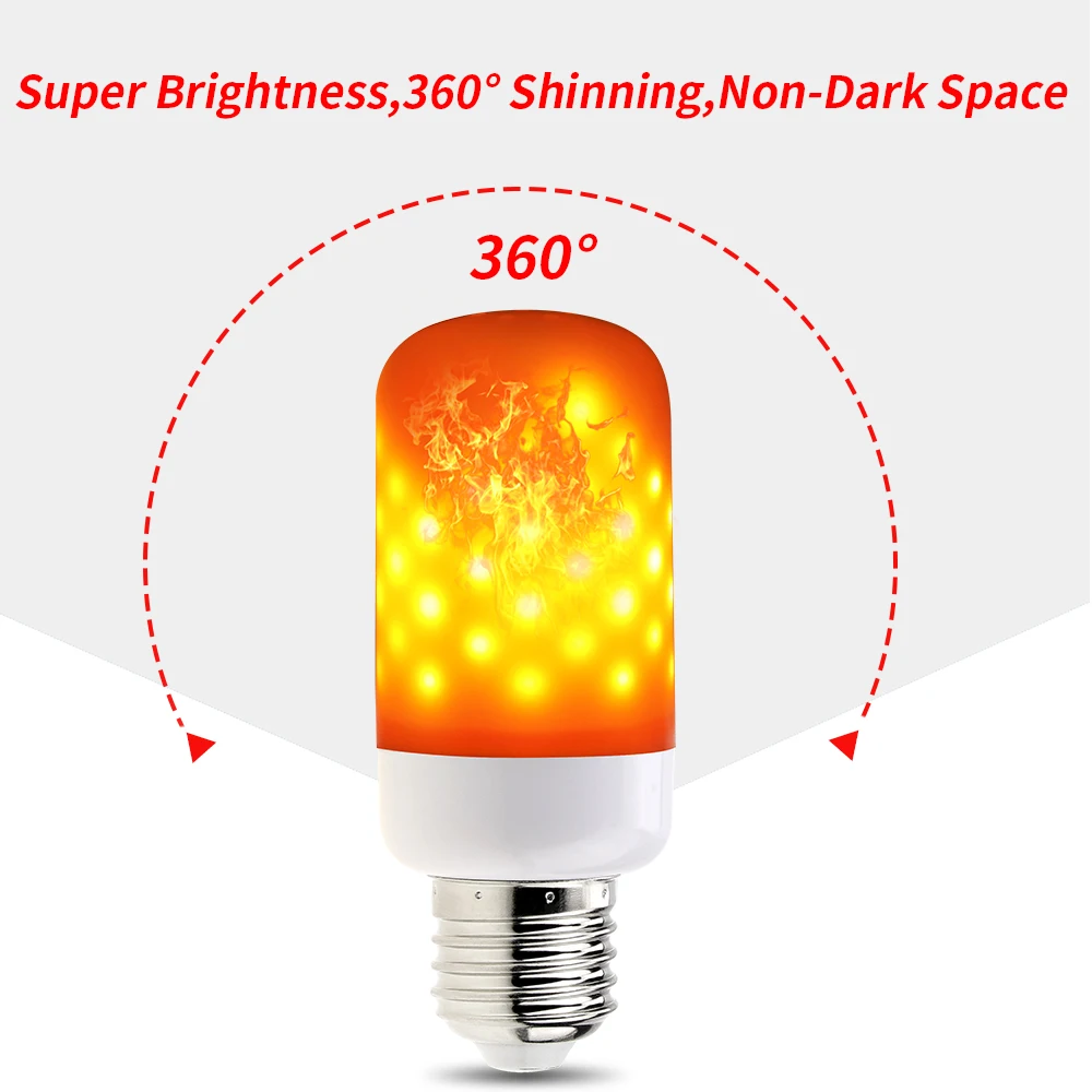 E27 LED Flame Effect Light Bulbs E14 Flame Lamp E26 Flickering Emulation Fire Led Lights 3W Fairy Bulb 220V For Home Lighting E27 LED Flame Effect Light Bulbs E14 Flame Lamp E26 Flickering Emulation Fire Led Lights 3W Fairy Bulb 220V For Home Lighting