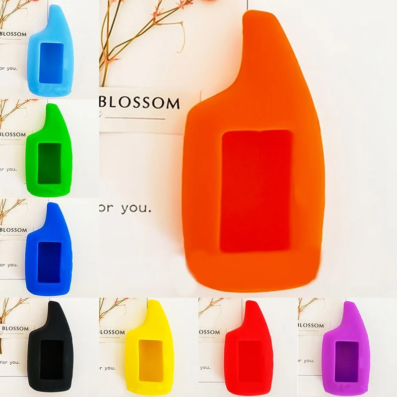 

New Two Way Car Alarm Silicone Case For Scher-Khan Magicar 5 6 LCD Remote Only fit Scher khan Magicar M5 Key Cover