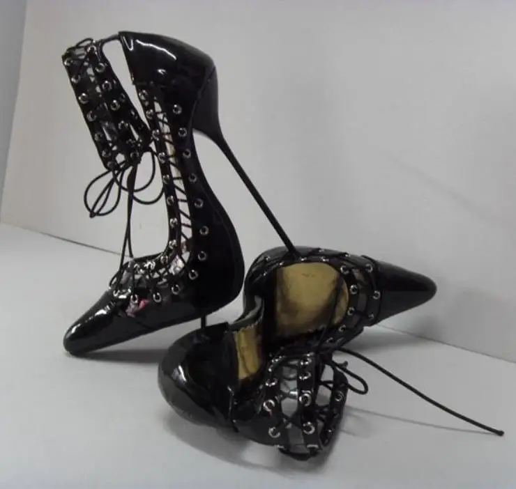 

Spring and summer new 14CM16CM fine heel metal sexy high-heeled sandals
