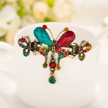 Модные стразы, шпилька, мозаика, шаги, Бабочка, Ловец, заколка, цветные Когти для волос, инструмент для укладки волос, заколка для волос