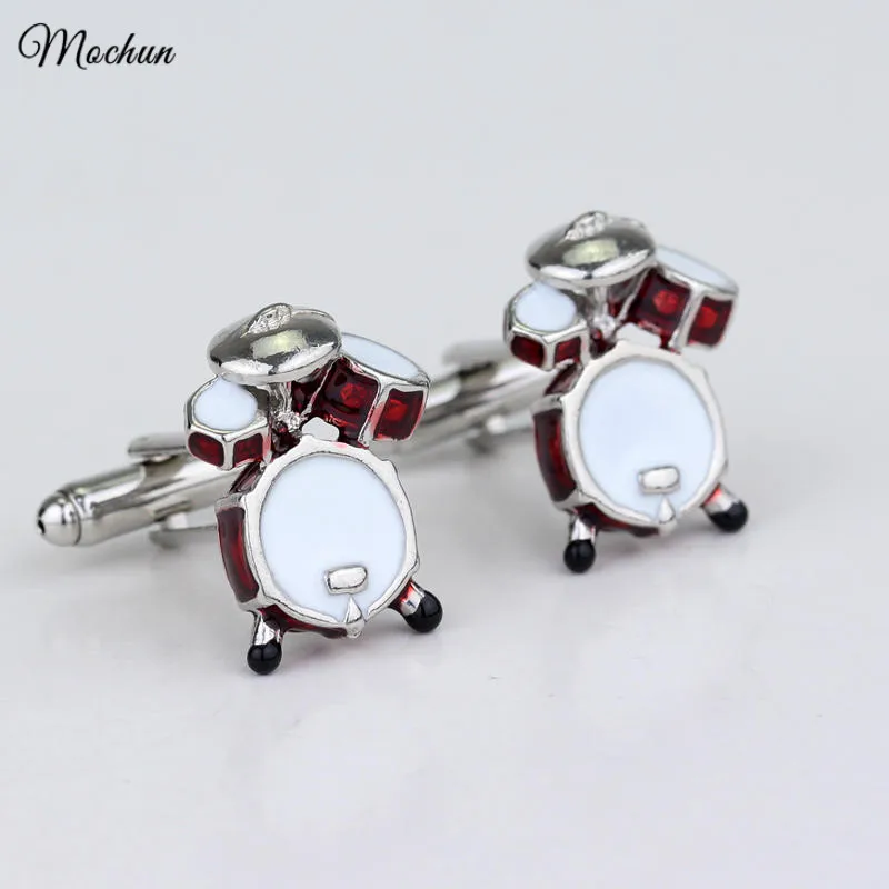 Mqchun Classic Style Cufflinks Novelty Red Musical Instrument Cufflinks