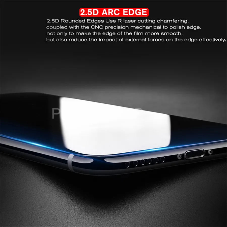 Закаленное стекло 9H с защитой от ультрафиолета, фиолетово-синий светильник, отпечаток пальца, для Xiaomi Redmi K20 Note 8 7 6 5 Pro 6A S2 Y2, защита экрана