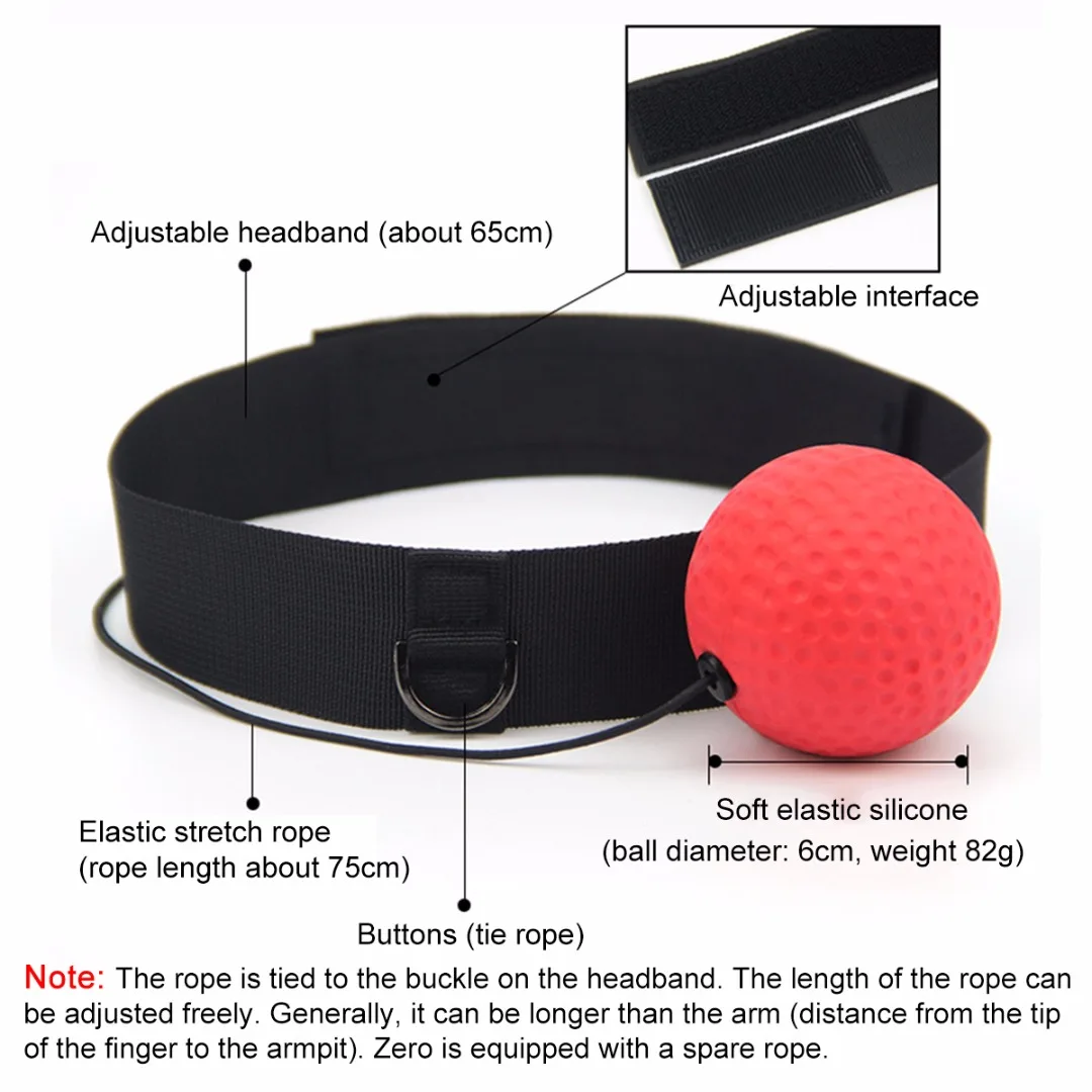 Sport Boxing Training Reaction Ball Band Speed Training Boxing Punch Exercise With Head Band Fitness Equipment Fight Ball