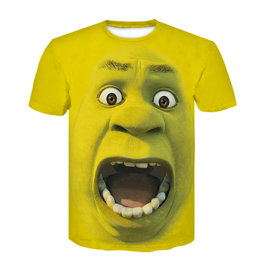 DEWIN du Shrek футболка Забавные футболки одежда в стиле хип-хоп с коротким рукавом