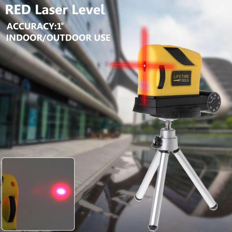 

4in1 360 degree Rotary Laser Level Self-Levelling Cross Line Measuring + Tripod Stand