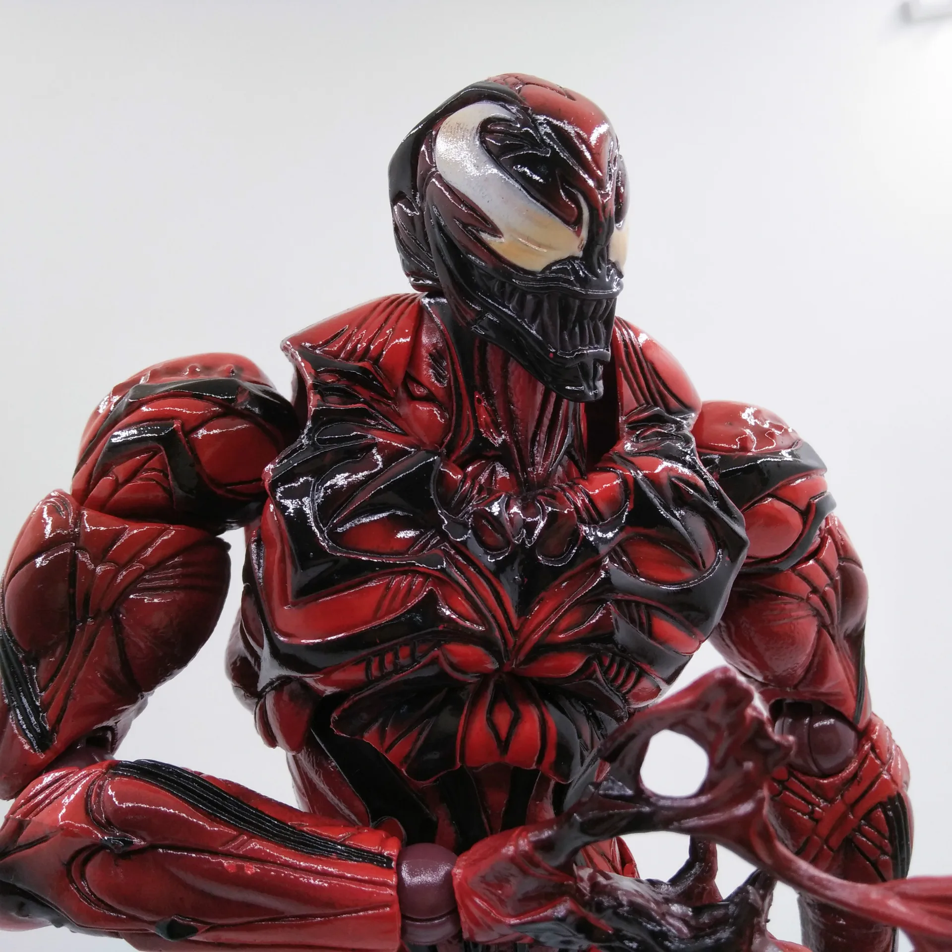 PLAY ARTS 27 см красный и синий Веном в Spiderman фигурка модель игрушки