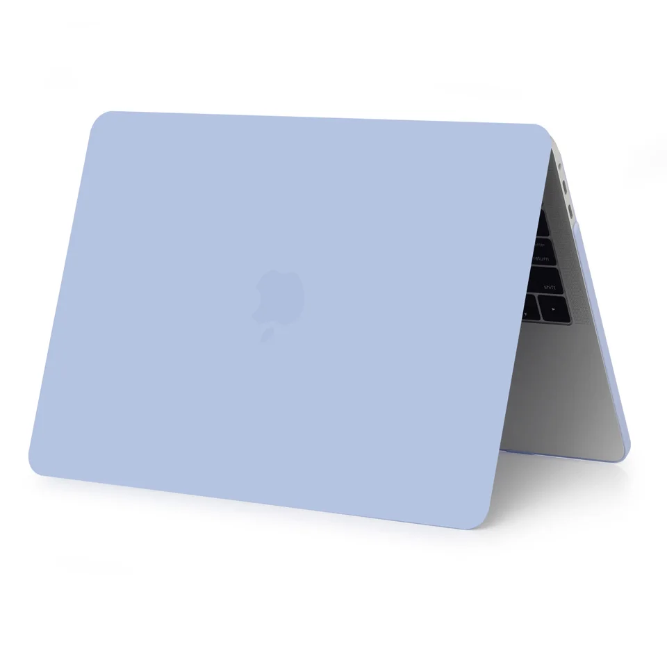 Цветной чехол для ноутбука Apple MacBook Air Pro retina 11 12 13 15 для macbook New Pro 13 15 16 дюймов с сенсорной панелью+ крышка клавиатуры - Цвет: Matte New blue