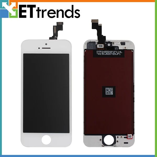 

50PCS/LOT Grade AAA No Dead Pixel LCD Display for iPhone SE/5S LCD display Digitizer Screen Full Assemblyl free shipping by DHL