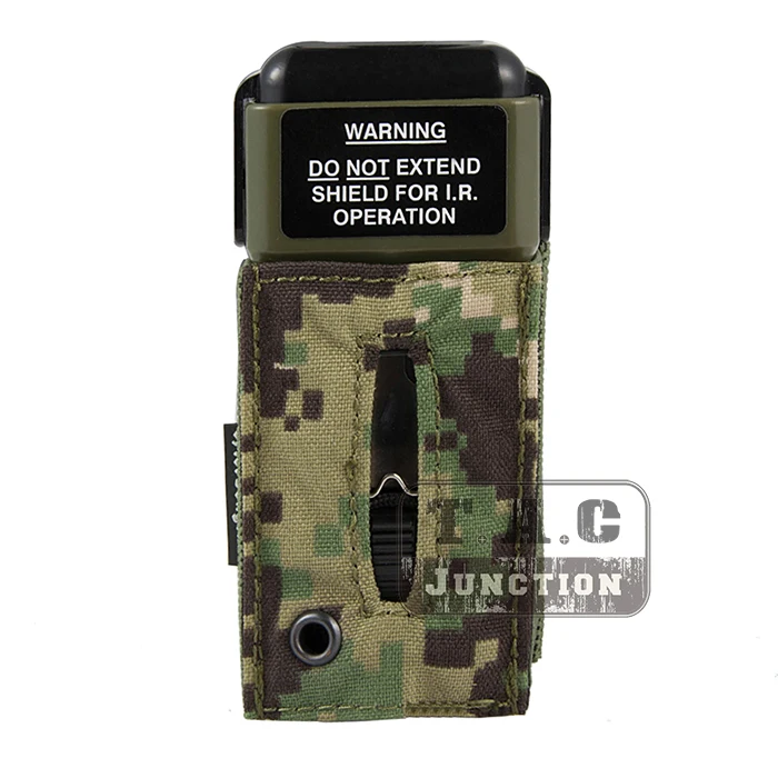 

Emerson MS2000 Tactical Strobe Light Protective Pouch EmersonGear Distress Marker Carrier Hook & Loop For Mounting Helmets