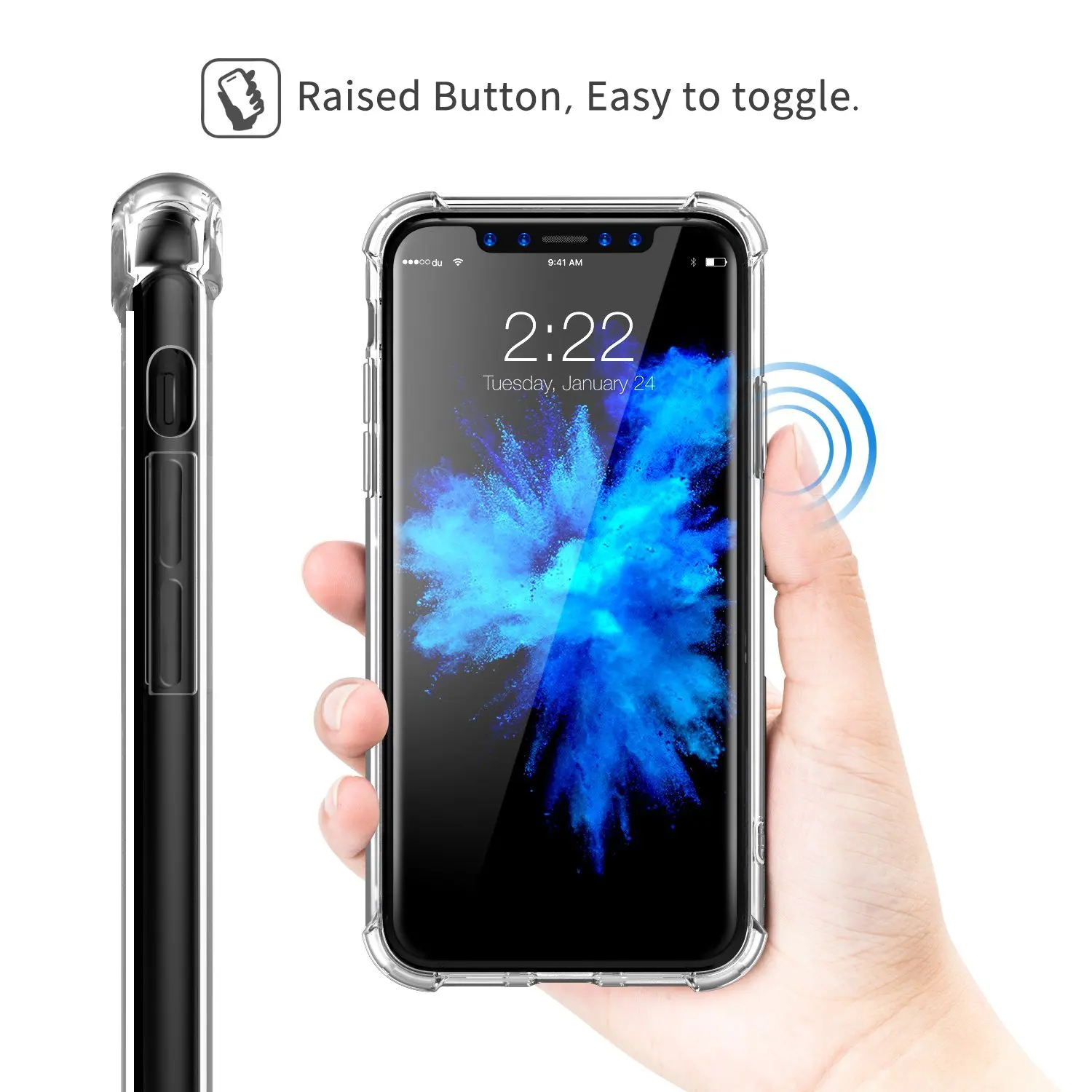 Ультратонкий Мягкий чехол из ТПУ для iPhone X 6 6S Plus 7 8 прозрачный противоударный