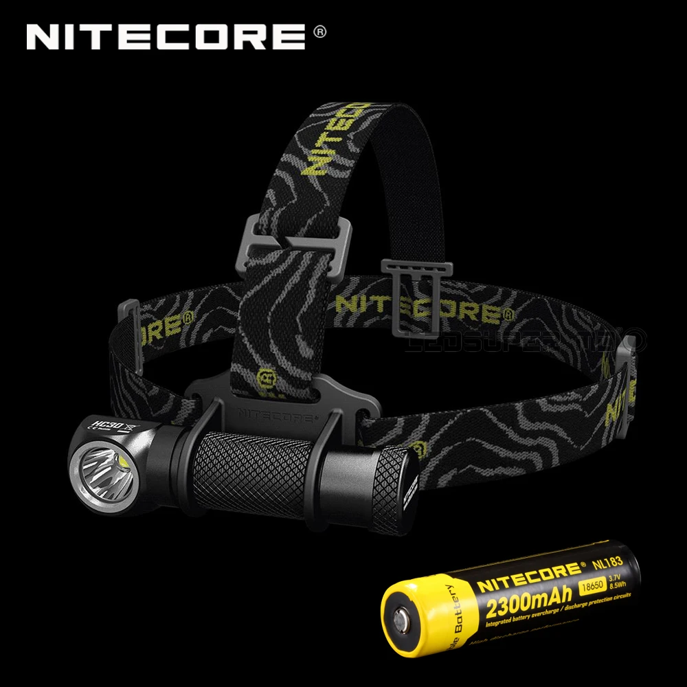 1000 люменов Nitecore HC30 XM-L2 U2 светодиодный налобный фонарь двойной формы с бесплатной батареей