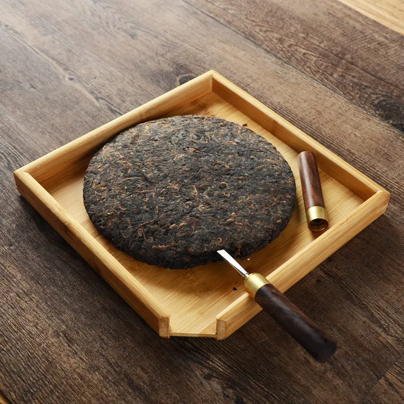 

Square bamboo tea tray Kung Fu Pu'er tea dish storage tray container tea ceremony tea set gadget creative tea tray