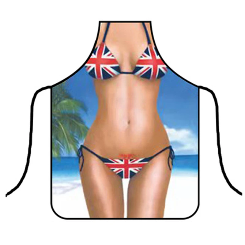 New Arrival Creative 3D Funny Apron Super Hero Kitchen Apron Man Women Sexy Aprons Waterproof Dinner Party Cooking Pinafore