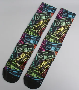 

New Men women Socks cartoon print cotton skateboard sock soft towel bottom street pop retro