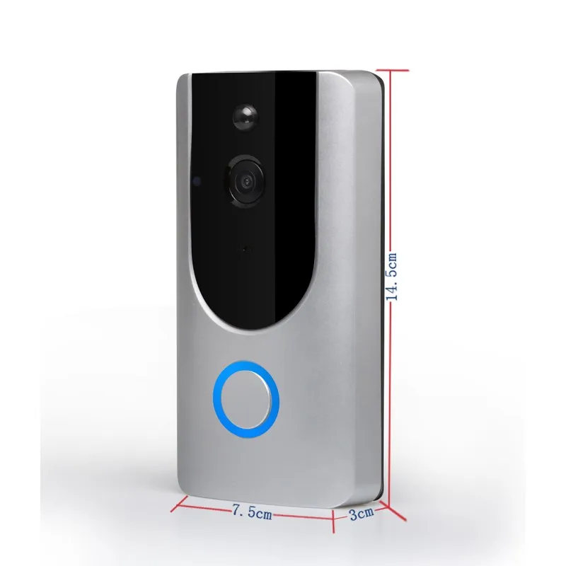 M2 беспроводной дверной звонок камера 720P HD Смарт Wifi видео домофон с кольцом Chime PIR