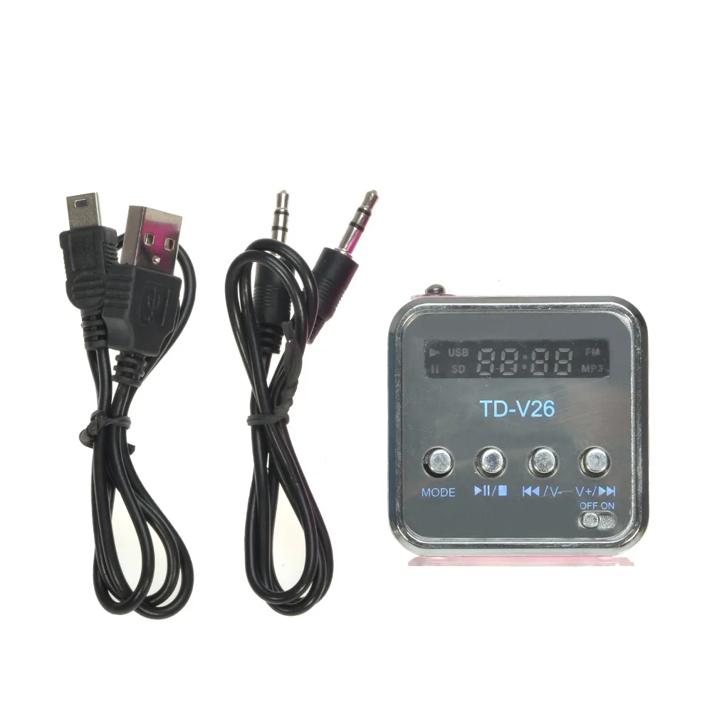 Портативный радиодинамик kebidu с ЖК дисплеем поддержка Micro SD/TF MP3 цифровой fm