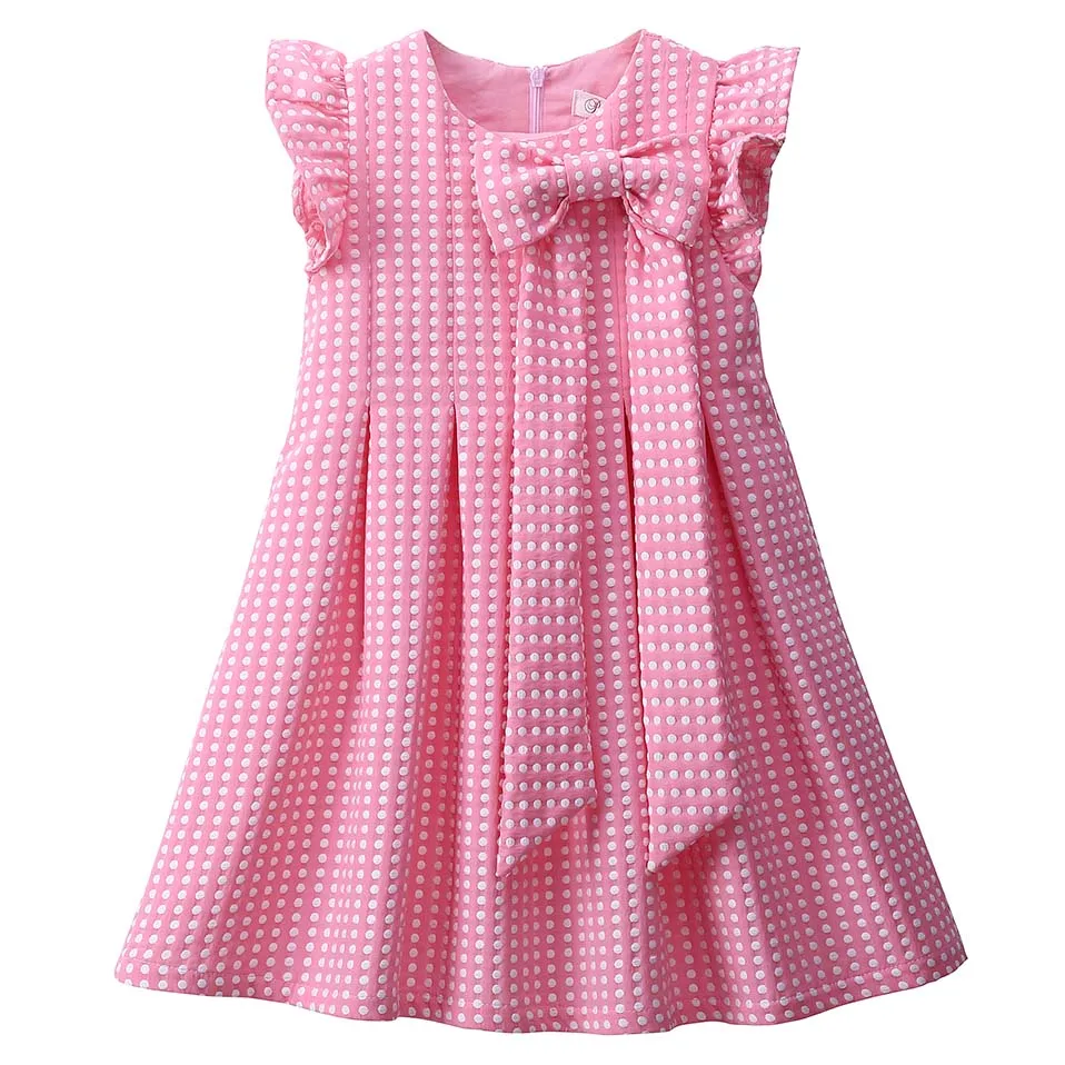 Pettigirl Hot Sale Pink Cute Dot Girls Summer Dresses With ...