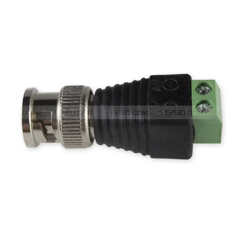 

10pcs CAT5 To Camera CCTV Video Balun BNC Male Plug AV Screw Terminal Connector