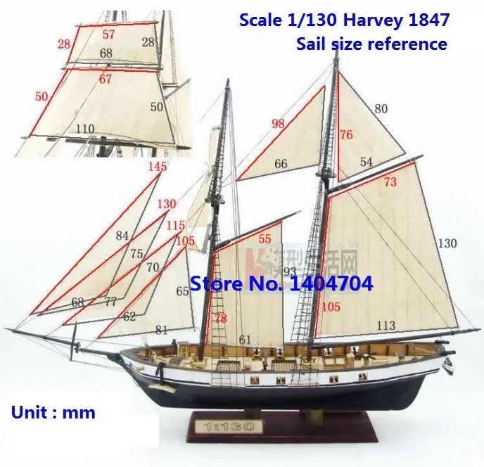 Любовь Модель Сборная модель наборы классическая деревянная модель парусной лодки HARVEY1847 масштабная деревянная модель