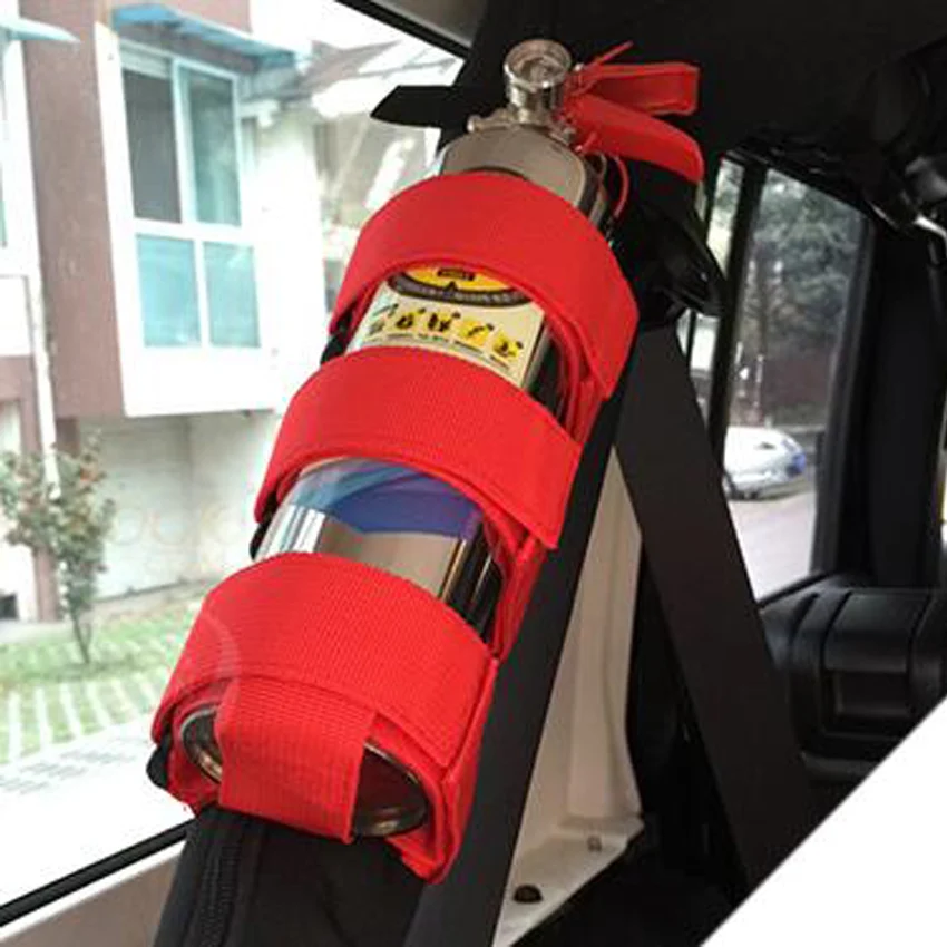 

Новый высококачественный автомобильный держатель огнетушителя в рулоне для Jeep Wrangler TJ YJ JK CJ 2005-2016 Красный