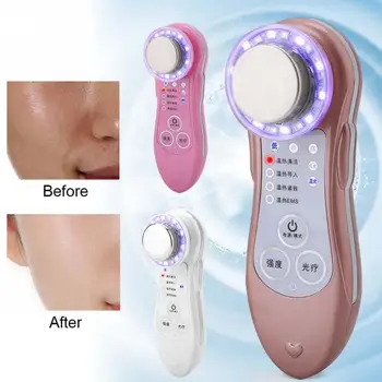 

5 in 1 Skin Exput Rejuvenation Instrument Face Beauty Machine LED Photon Therapy Massager Anti-aging Wrinkle Removal Machine