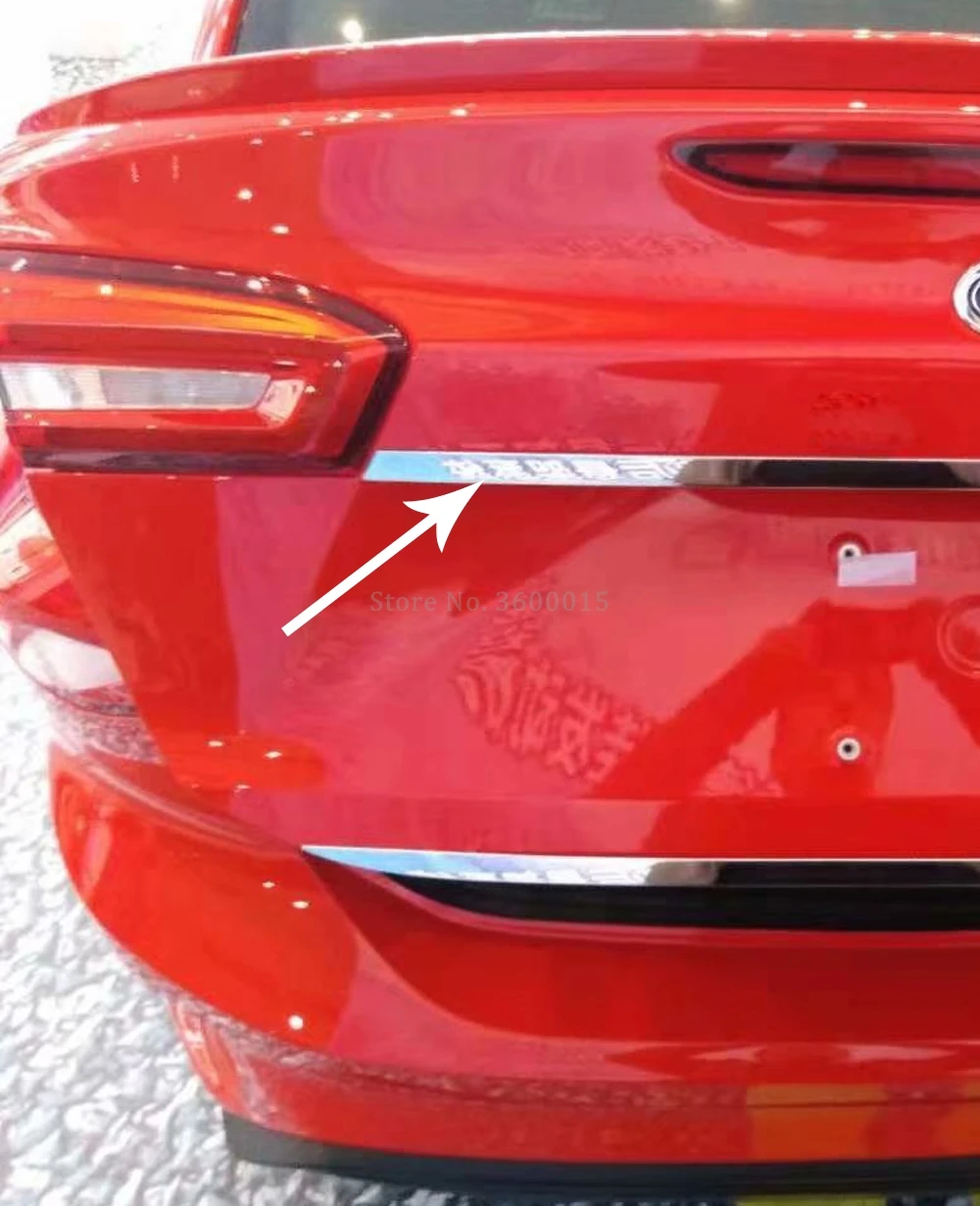Для Ford Focus Sedan 2019 2020 аксессуары из нержавеющей стали задний багажник защитная