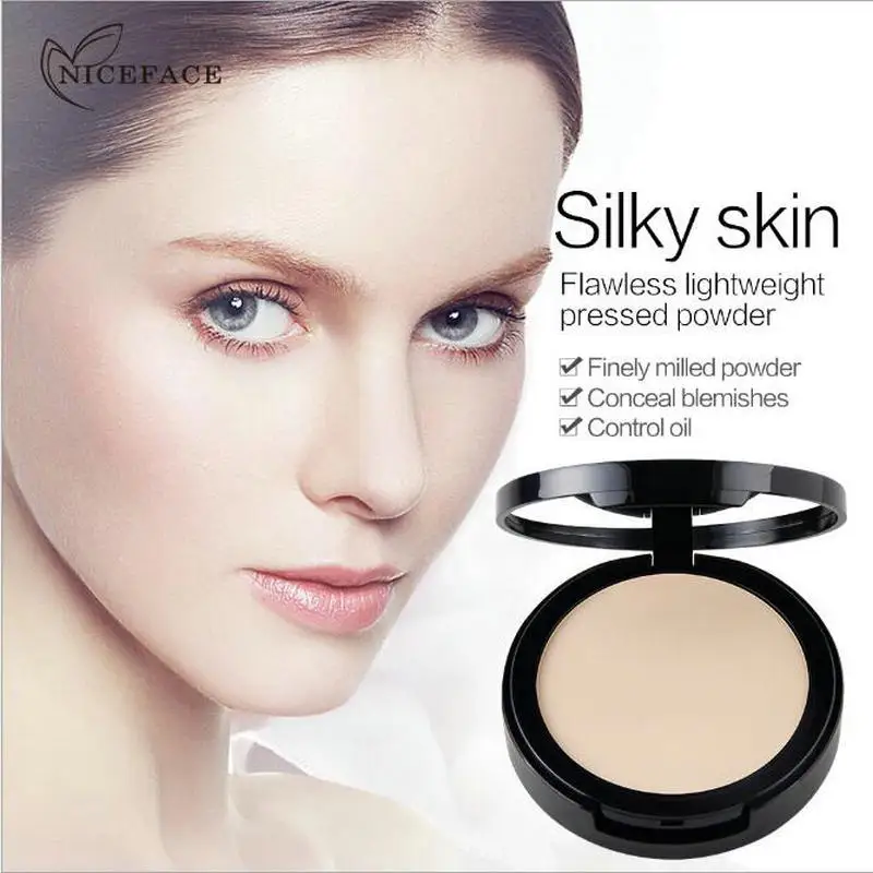 

NICEFACE Face Makeup Oil Control Moisturizing Concealer Smooth Dry Pressed Powder Bronzers Whitening Powder Setting Lasting