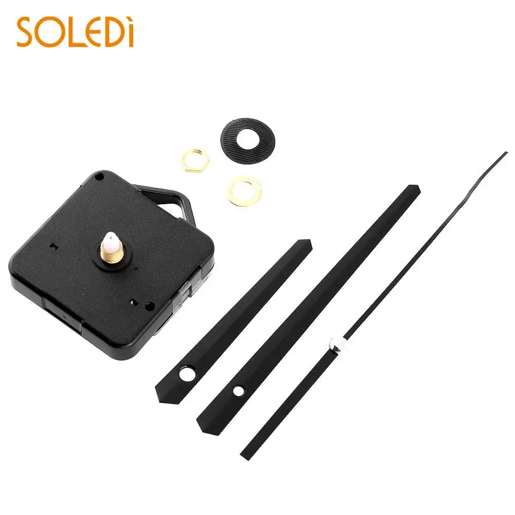 

New Black Hands Clock Movement Repair Replacing DIY Essential Set Quiet Wall Clock Mechanical Clock Part Kit Tools