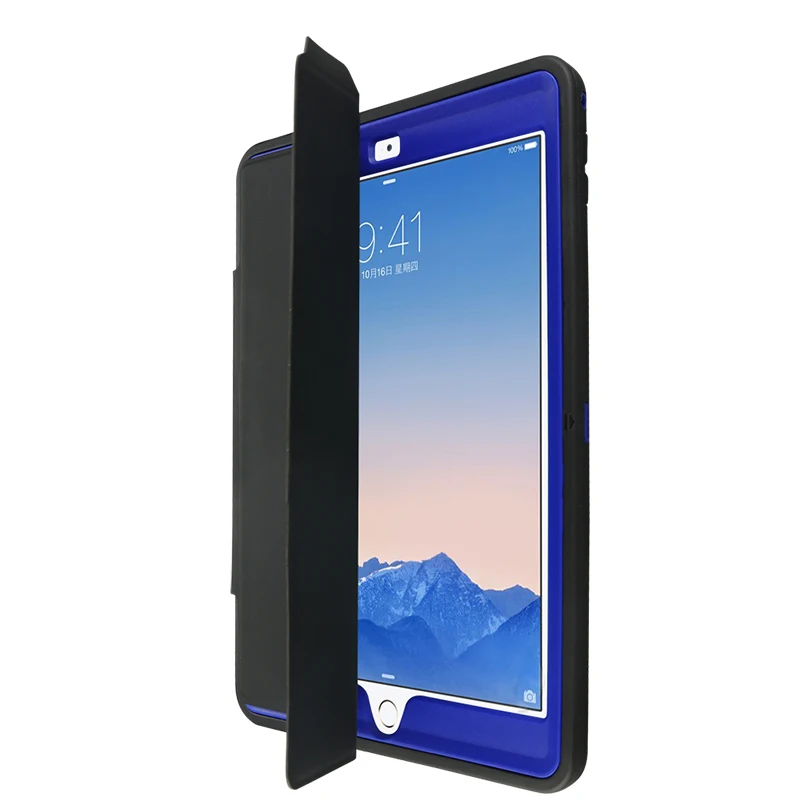Роскошный деловой кожаный смарт чехол для iPad Air 2 6 Безопасный бронированный