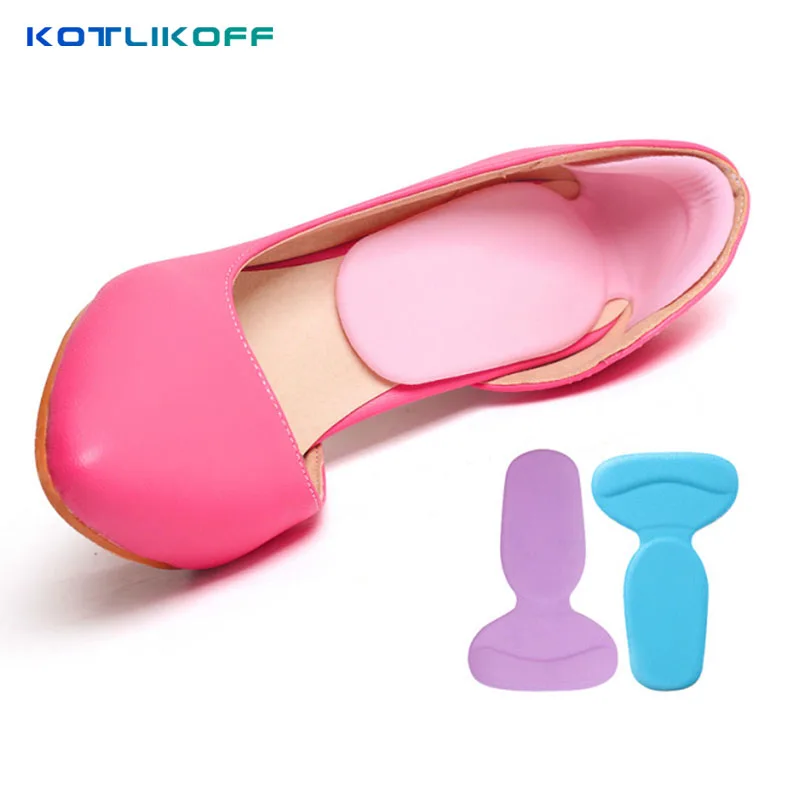 

WINRUOCEN 2 pair T-Shape insoles high heel shoes pad super soft insole Non Slip Sponge Cushion Foot Heel Protector