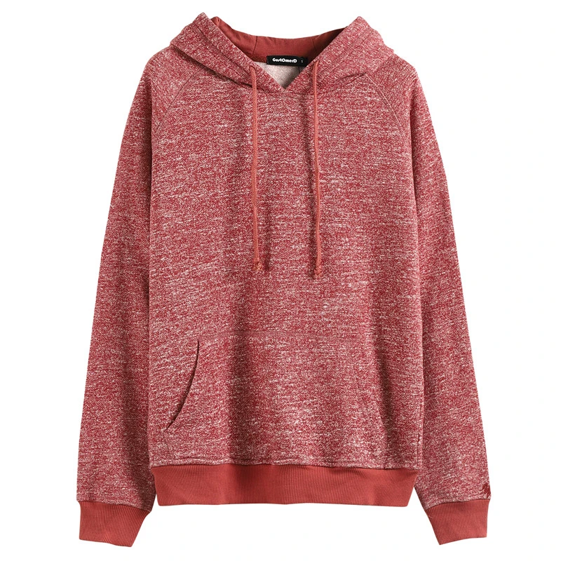 

Men's Solid Color Long Sleeve Hoodie 2019 Spring and Autumn New Three-dimensional Sticker Daily Casual Jogging Pullover