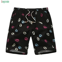 Jaycosin мужские пляжные шорты с принтом в виде губ, новые модные штаны на завязках, летние свободные шорты, Nuevos Pantalones De Moda
