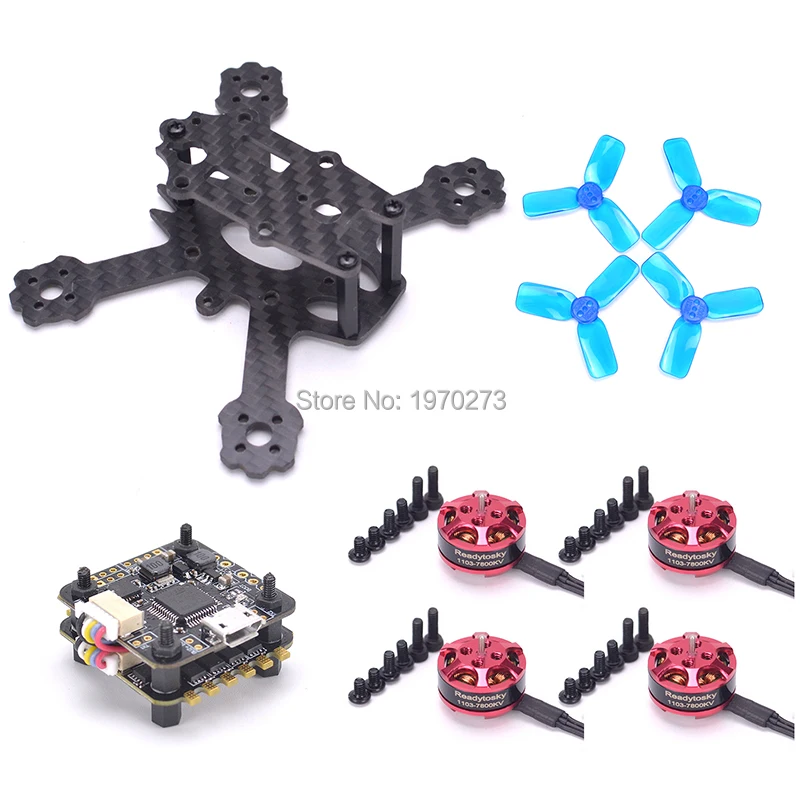 

ELF 88mm 88 Micro frame Quad + Mini F3 Flytower Integrated OSD 4 in 1 BLHeli ESC + 1103 7800KV 2-3S Motor