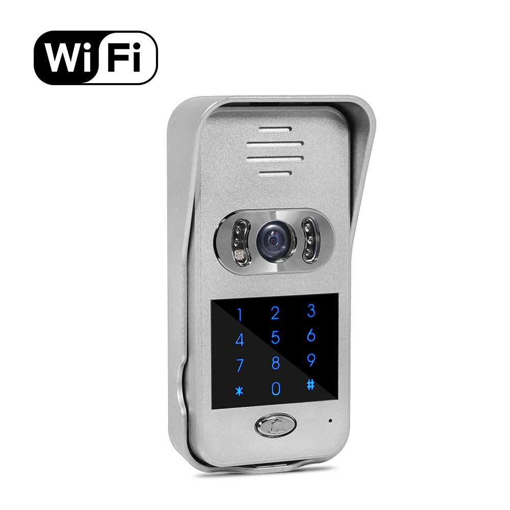 IR Night Vision Smart Phone Remote Unlock Network Door Video Camera Intercom Wifi Video Door Phone with Keypad IR Night Vision Smart Phone Remote Unlock Network Door Video Camera Intercom Wifi Video Door Phone with Keypad