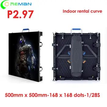 

Hot selling product curve convex led display panel price , P2.97 p3.91 P4.81 p5.95 Indoor 50cm x 50cm led display curve