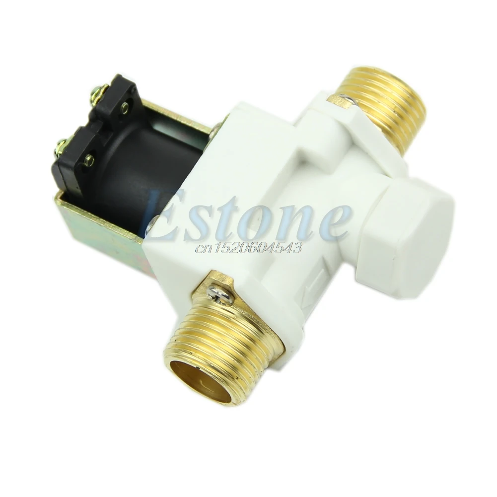 

N/C DC 12V 0-0.8MPa 1/2" Electric Solenoid Valve for Water Air R02 Drop ship